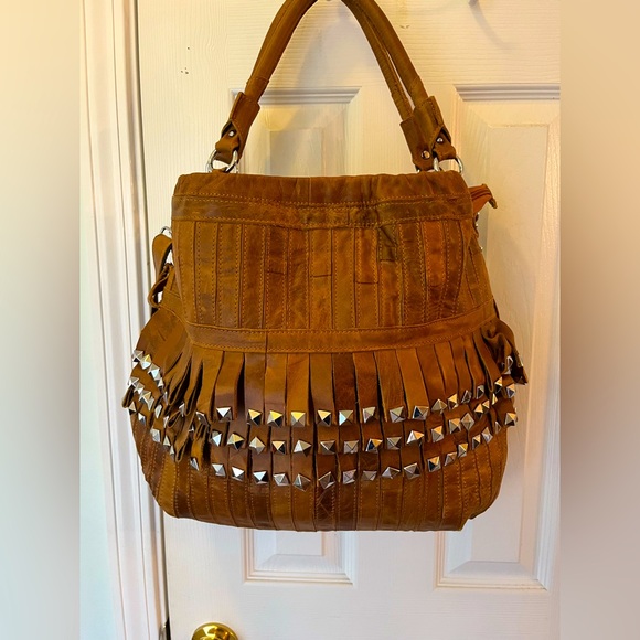 NWT~ 100% Genuine Leather “Amerileather” Shoulder bag/Crossbody/Tote/Satchel - Picture 2 of 12